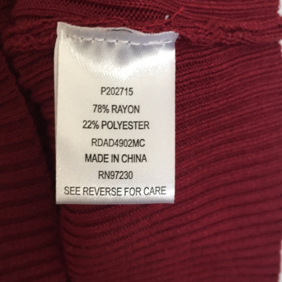 CRAVE FAME Juniors Red Ribbed Sheath Sweater Dress S - Picture 5 of 7